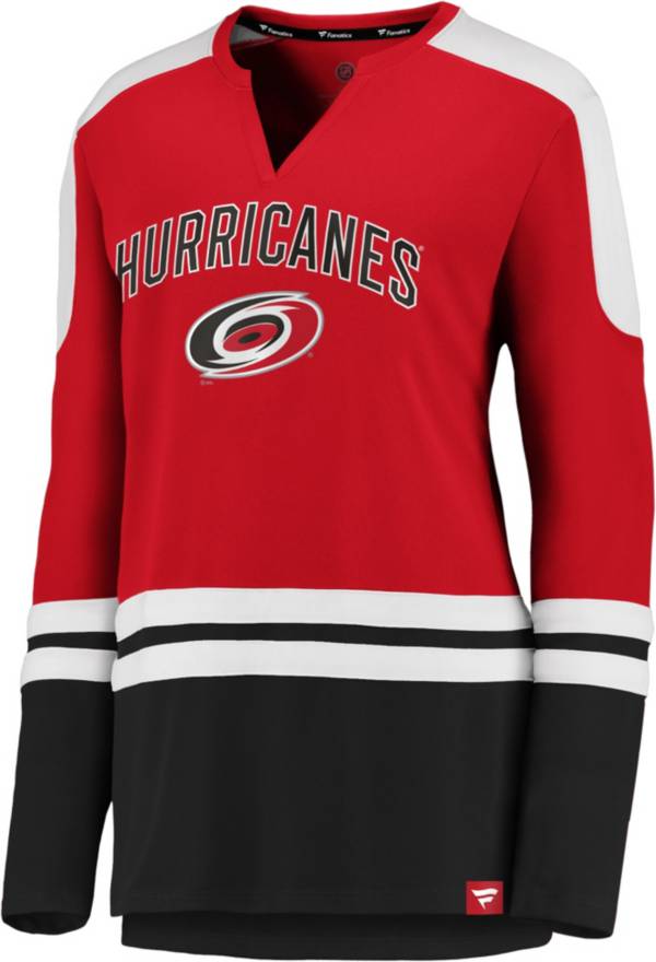 NHL Women's Carolina Hurricanes Slapshot Red Long Sleeve T-Shirt