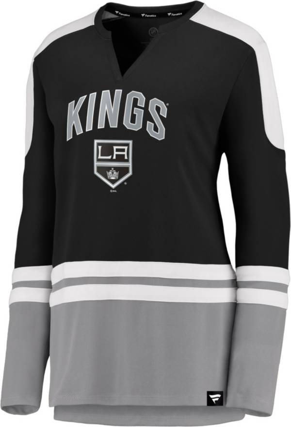 NHL Women's Los Angeles Kings Slapshot Black Long Sleeve T-Shirt