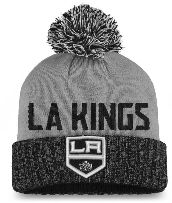 NHL Women's Los Angeles Kings Black Pom Knit Beanie