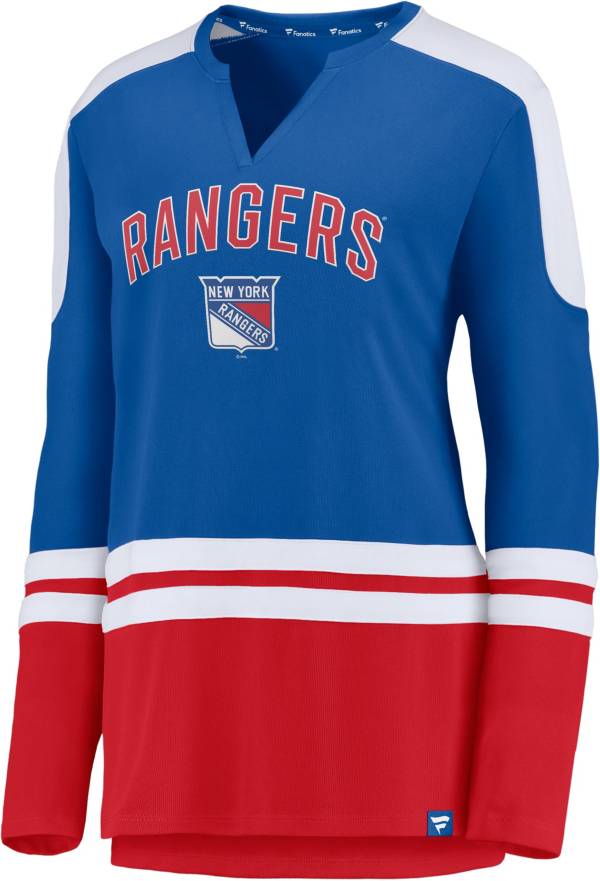NHL Women's New York Rangers Slapshot Royal Long Sleeve T-Shirt product image