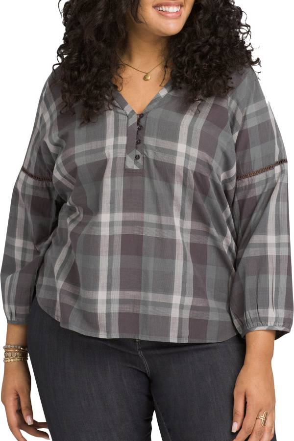 prAna Women's Plus Size Elena Long Sleeve Shirt