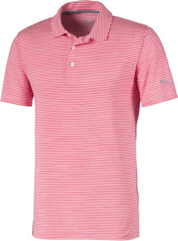 PUMA Men's Caddie Stripe Golf Polo