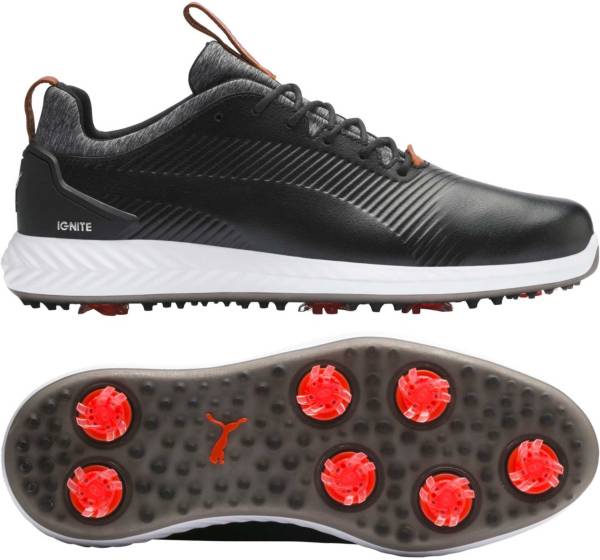 PUMA Men's IGNITE PWRADAPT Leather 2.0 Golf Shoes