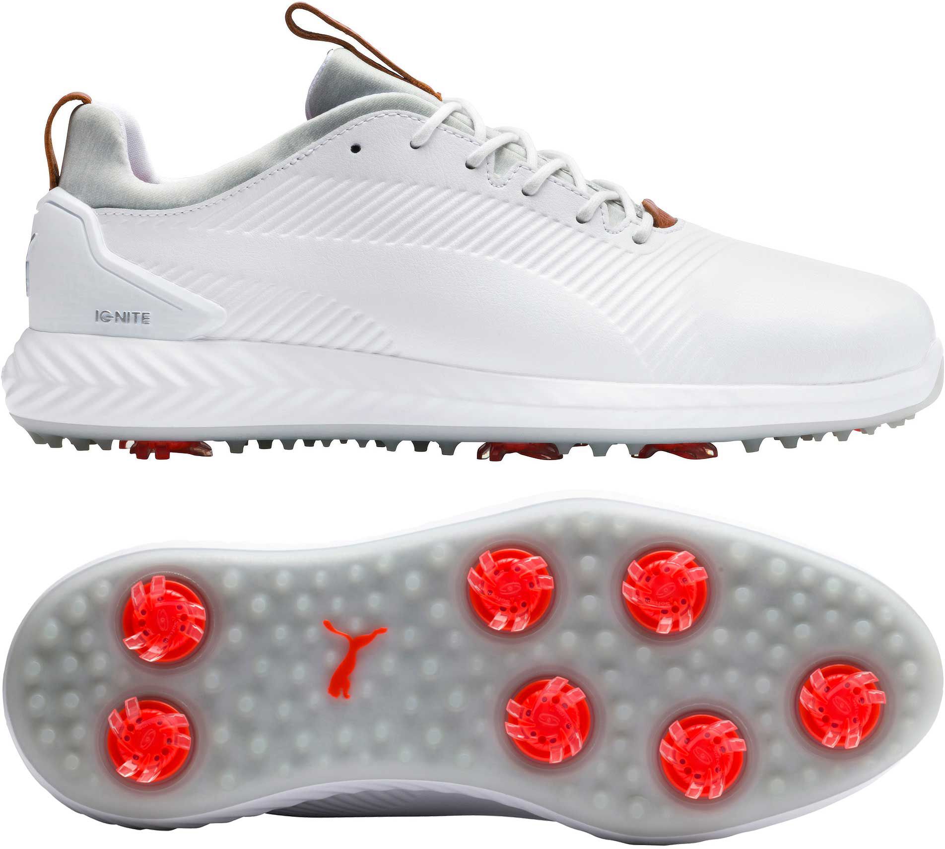 puma ignite white golf shoes