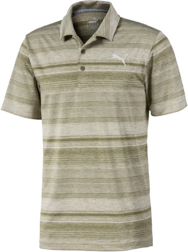 PUMA Men's Variegated Stripe Short Sleeve Golf Polo
