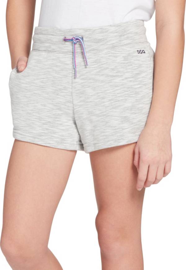 DSG Girls' Slub Cotton Fleece Shorts