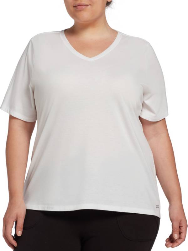 DSG Women's Plus Size Core Cotton Jersey V-Neck T-Shirt