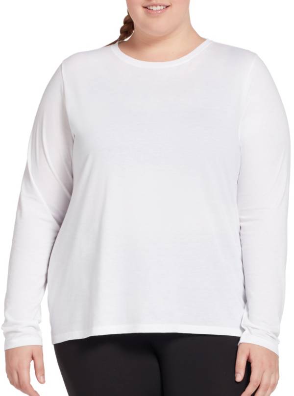 DSG Women's Plus Size Core Cotton Jersey Long Sleeve Shirt
