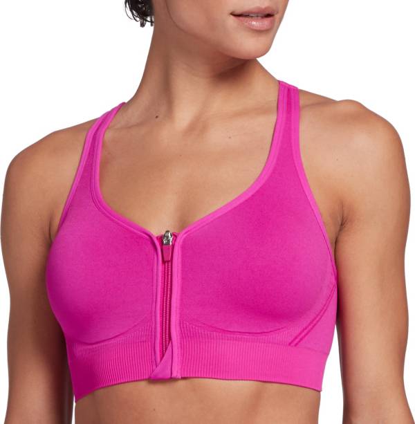 DSG Women's Seamless Front Zip Sports Bra