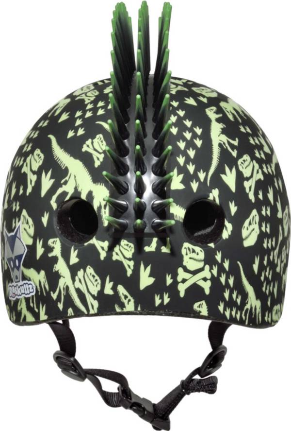 Raskullz Toddler T-Rex Bones Mohawk Bike Helmet