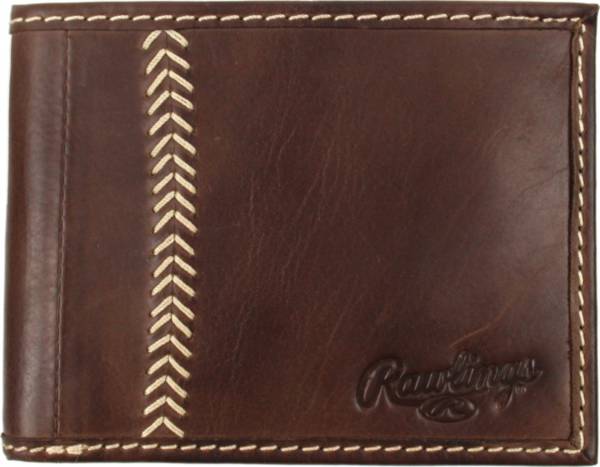 Rawlings Baseball Stitch Leather Bi-Fold Wallet