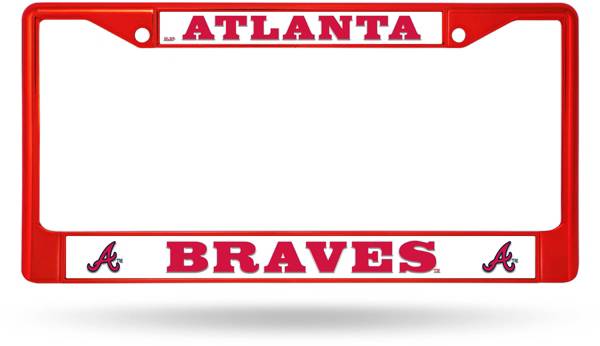 Rico Atlanta Braves Chrome License Plate Frame