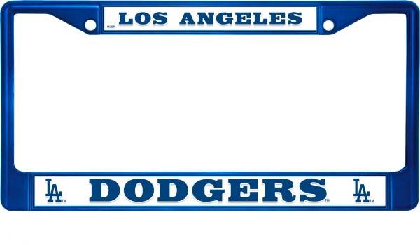 Rico Los Angeles Dodgers Colored Chrome License Plate Frame