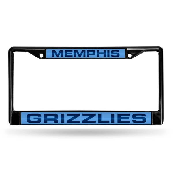 Rico Memphis Grizzlies Black Laser Chrome License Plate Frame