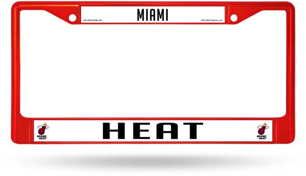 Rico Miami Heat Chrome License Plate Frame