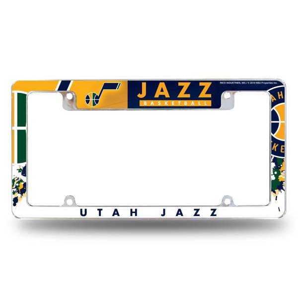 Rico Utah Jazz Chrome License Plate Frame