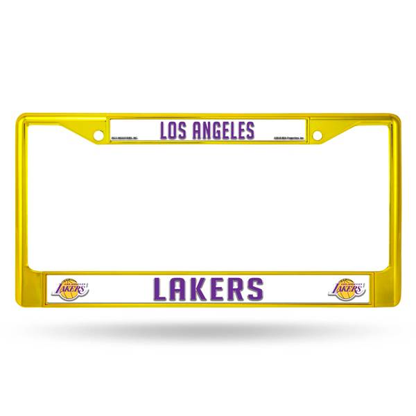 Rico Los Angeles Lakers Colored Chrome License Plate Frame