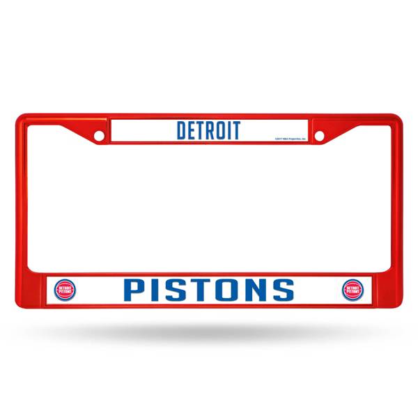 Rico Detroit Pistons Colored Chrome License Plate Frame