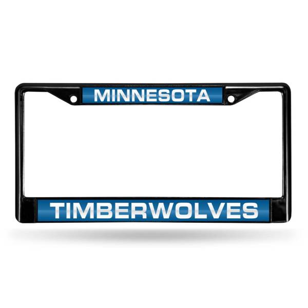 Rico Minnesota Timberwolves Black Laser Chrome License Plate Frame product image