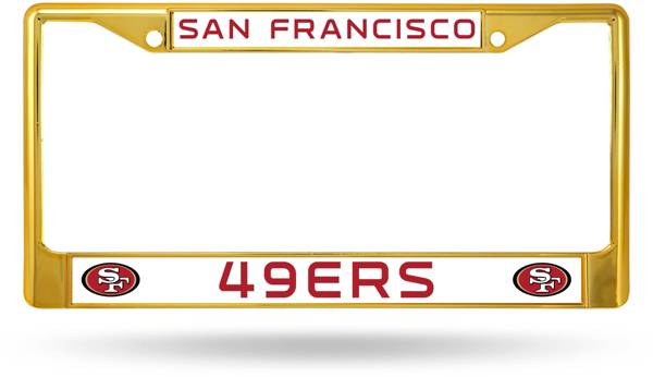 Rico San Francisco 49ers Chrome License Plate Frame