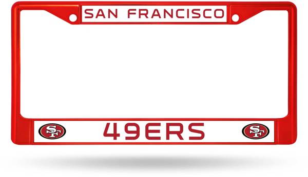 Rico San Francisco 49ers Colored Chrome License Plate Frame