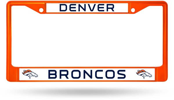 Rico Denver Broncos Colored Chrome License Plate Frame