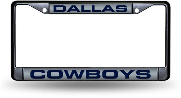 Rico Dallas Cowboys Black Laser Chrome License Plate Frame