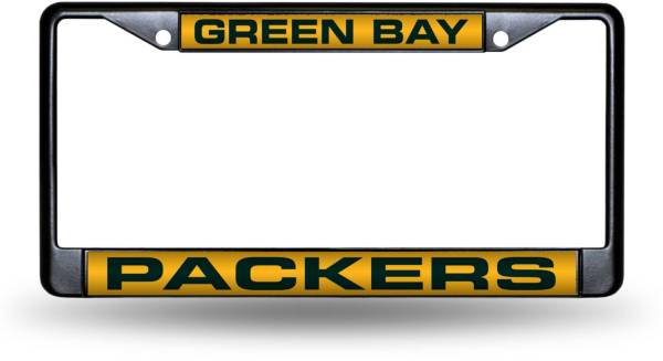 Rico Green Bay Packers Black Laser Chrome License Plate Frame product image