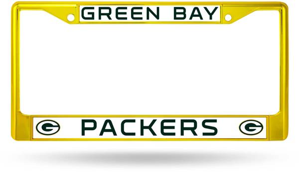 Rico Green Bay Packers Colored Chrome License Plate Frame