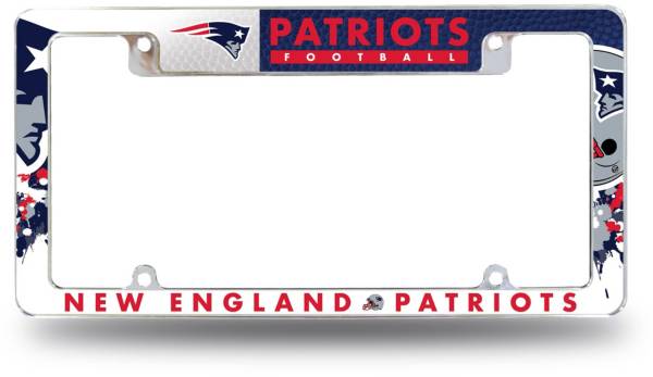 Rico New England Patriots Chrome License Plate Frame