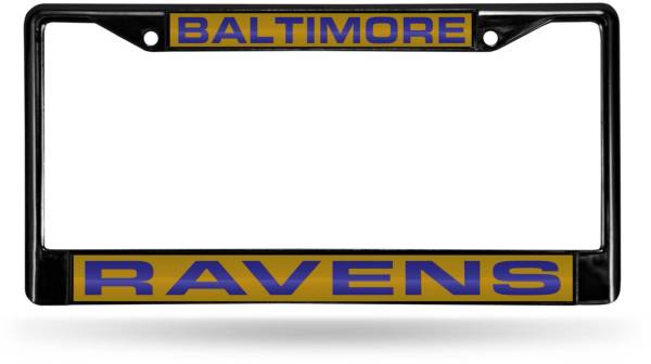 Rico Baltimore Ravens Black Laser Chrome License Plate Frame product image