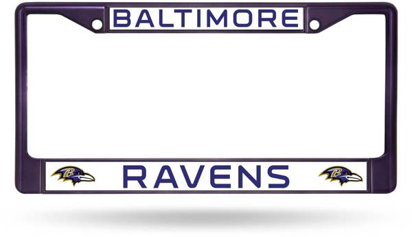 Rico Baltimore Ravens Colored Chrome License Plate Frame