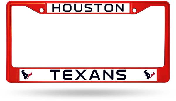 Rico Houston Texans Colored Chrome License Plate Frame