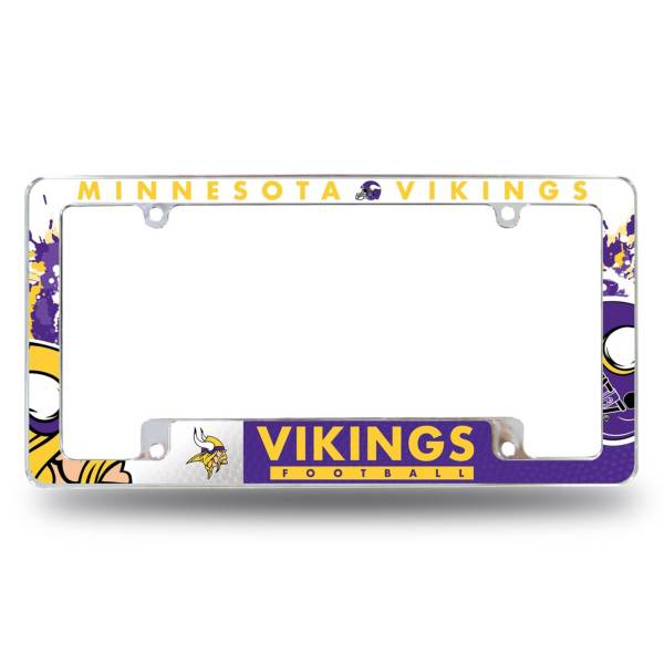 Rico Minnesota Vikings Chrome License Plate Frame