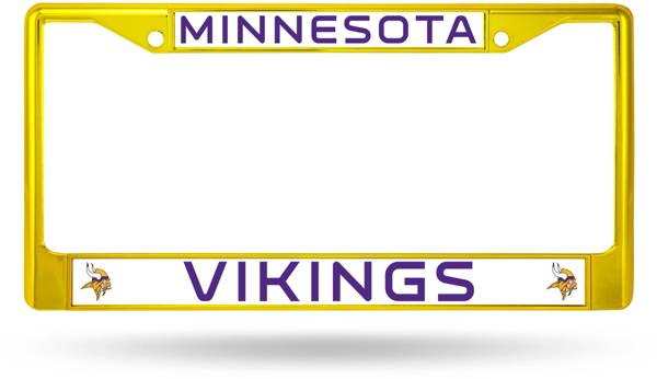 Rico Minnesota Vikings Colored Chrome License Plate Frame