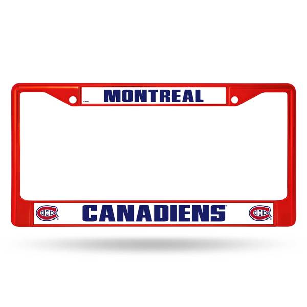 Rico Montreal Canadiens Colored Chrome License Plate Frame