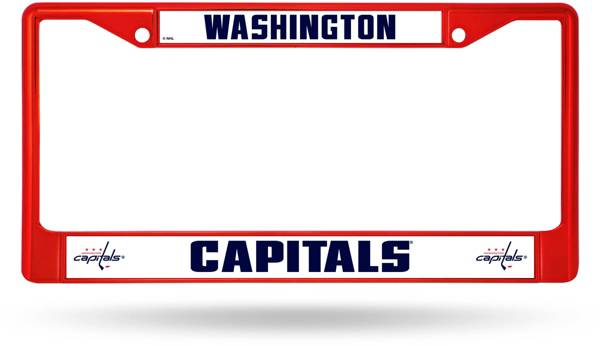 Rico Washington Capitals Colored Chrome License Plate Frame