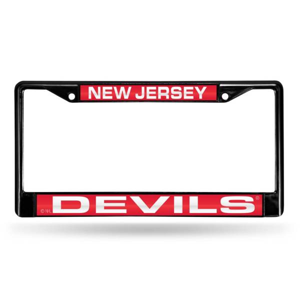 Rico New Jersey Devils Black Laser Chrome License Plate Frame