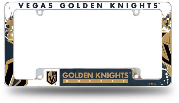Rico Vegas Golden Knights Chrome License Plate Frame