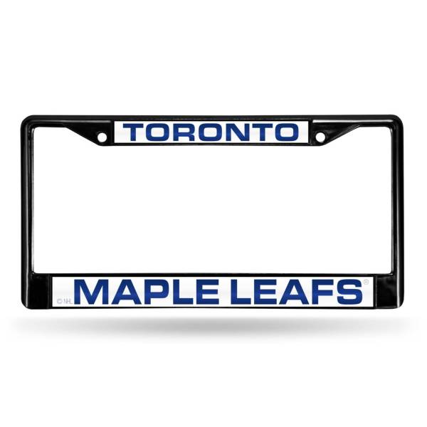 Rico Toronto Maple Leafs Black Laser Chrome License Plate Frame