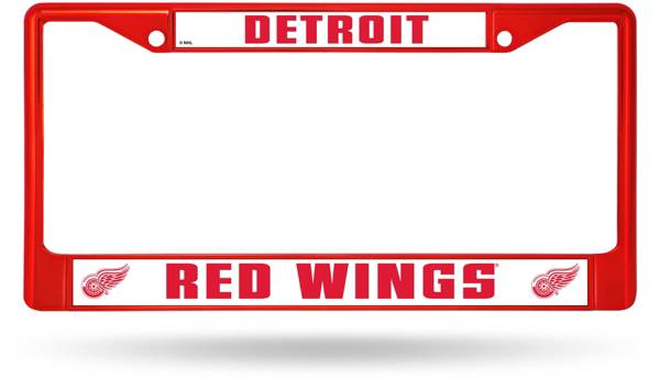 Rico Detroit Redwings Chrome License Plate Frame