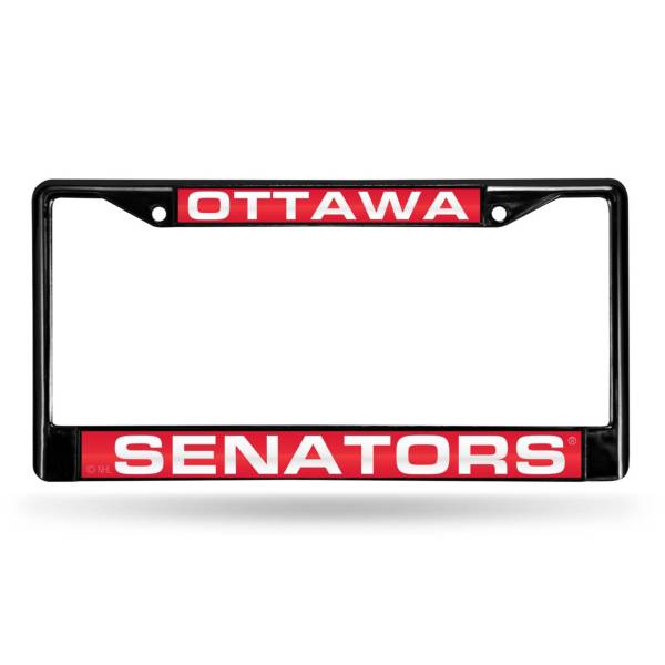Rico Ottawa Senators Black Laser Chrome License Plate Frame product image