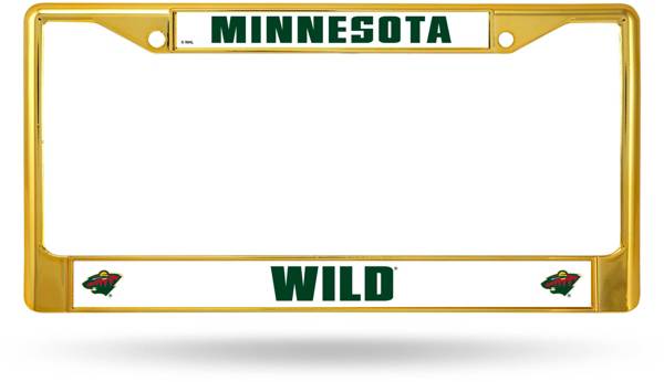 Rico Minnesota Wild Colored Chrome License Plate Frame