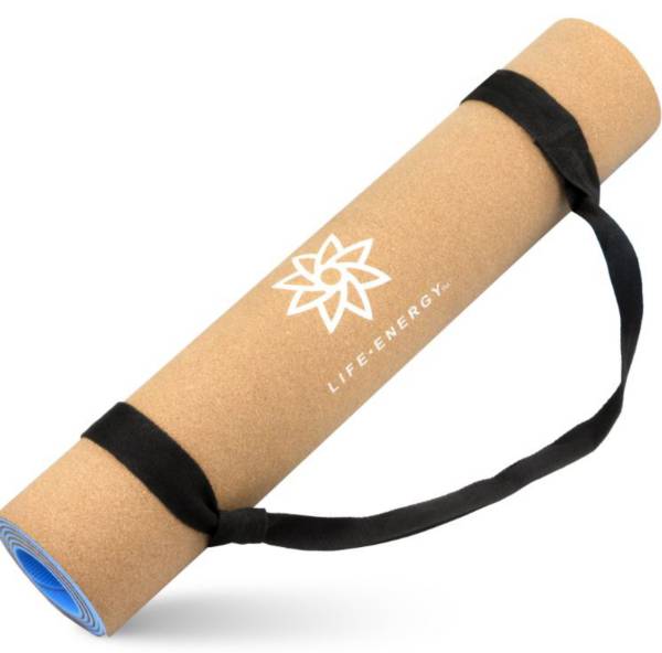 Life Energy 5mm EkoSmart Cork Yoga Mat & Strap