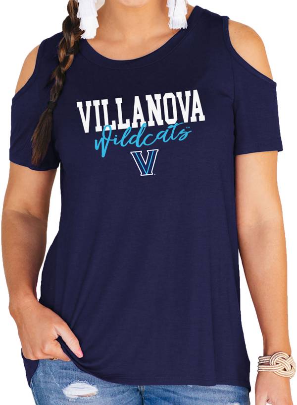 Gameday Couture Women's Villanova Wildcats Navy Cold Shoulder T-Shirt