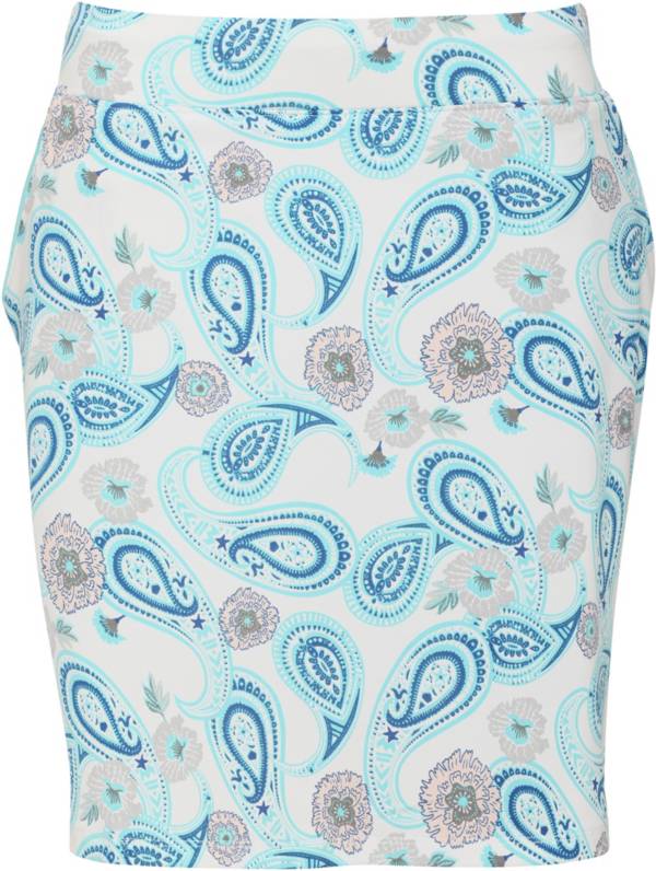 Sport Haley Women's Lucia Paisley Print Pull On 18'' Golf Skirt