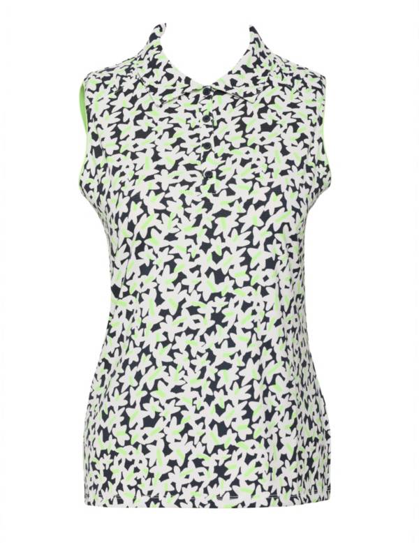 Sport Haley Women's Aster Print Sleeveless Golf Polo
