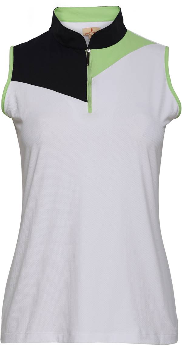 Sport Haley Women's Colorblock Sleeveless Golf Polo