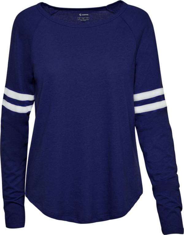 Soffe Juniors' Fan Crew Jersey Long Sleeve Shirt