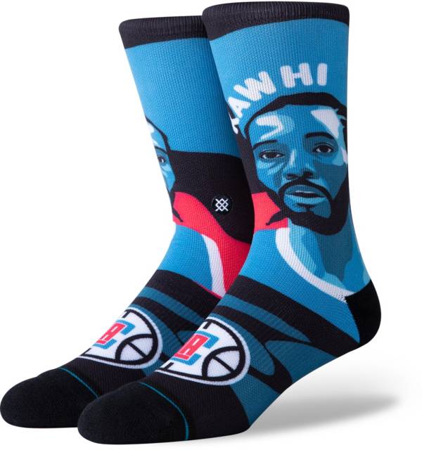 Stance Men's Los Angeles Clippers Kawhi Leonard Mosaic Crew Socks